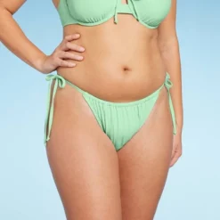 Women's Side-Tie Low-Rise High Leg Adjustable Lurex Bikini Bottom - Wild Fable™ -Wild Fable Elegant Shop GUEST 03da585c 0255 4409 8704 571a861ba24c