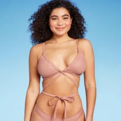 Women's Strappy Underwire Bikini Top - Wild Fable™ Brown Lurex -Wild Fable Elegant Shop GUEST 0563326d 838f 4cb9 8271 96fa0097378c