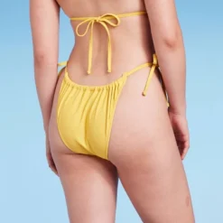 Women's Side-Tie Ultra High Leg Adjustable Coverage Bikini Bottom - Wild Fable™ Yellow 5 Women's Side-Tie Ultra High Leg Adjustable Coverage Bikini Bottom - Wild Fable™ Yellow -Wild Fable Elegant Shop GUEST 0760c704 042b 4747 a2aa 79d80eb73699