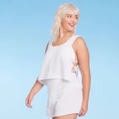 Women's Side-Tie Cover Up Cropped Tank Top - Wild Fable™ -Wild Fable Elegant Shop GUEST 07b4d415 f7f9 406d 9c96 8d12364d40b9