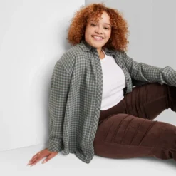 Women's Oversized Button-Down Flannel Shirt - Wild Fable™ Plaid 6 Women's Oversized Button-Down Flannel Shirt - Wild Fable™ Plaid -Wild Fable Elegant Shop GUEST 07e9cd0b 4985 4f8b ac23 d98b103ae612