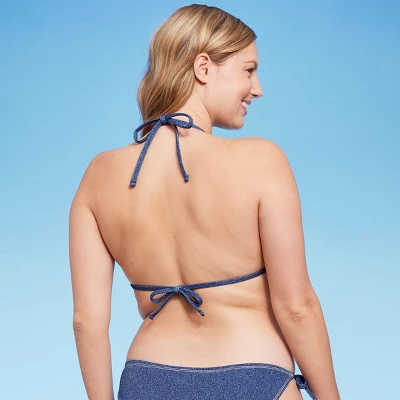 Women's Denim Textured Triangle Bikini Top - Wild Fable™ Denim Blue Women's Denim Textured Triangle Bikini Top - Wild Fable™ Denim Blue -Wild Fable Elegant Shop GUEST 0833e3bd a014 4e81 9759 57de0fb0d3c2