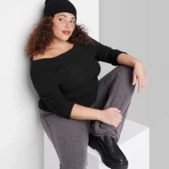 Women's Fitted Off The Shoulder Sweater Top - Wild Fable™ -Wild Fable Elegant Shop GUEST 08c072fa 38a7 42b8 9182 c1d8538b88e8