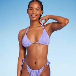 Women's Flower Charm Lurex Plisse Textured Triangle Bikini Top - Wild Fable™ 5 Women's Flower Charm Lurex Plisse Textured Triangle Bikini Top - Wild Fable™ -Wild Fable Elegant Shop GUEST 0bf20b16 5ddb 4f7f aa47 73e6aa5c38a4