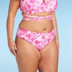 Women's Cheeky Bikini Bottom - Wild Fable™ Pink Heart Print -Wild Fable Elegant Shop GUEST 0ceebb9c 45a9 493b 9d46 cc3268626413