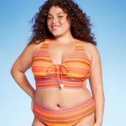 Women's Drawstring Ruched Halter Longline Bikini Top - Wild Fable™ -Wild Fable Elegant Shop GUEST 0dbf9232 6530 4998 b7fa 1f1b3b113e1b