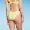 Women's High Leg Cheeky Bikini Bottom - Wild Fable™ Light Yellow