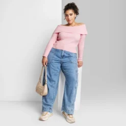 Women's Fitted Off The Shoulder Sweater Top - Wild Fable™ -Wild Fable Elegant Shop GUEST 100fb15c f5ef 43c4 9b56 65d3c40b14d0