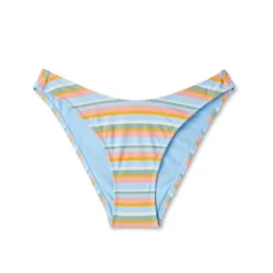 Women's High Leg Cheeky Bikini Bottom - Wild Fable™ Multi Lurex Striped -Wild Fable Elegant Shop GUEST 11a8361c 7c73 464e 9fb9 7274d1b80ab9