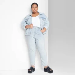 Women's Super-High Rise Tapered Jeans - Wild Fable™ Light Wash -Wild Fable Elegant Shop GUEST 11ee0a35 801c 49cb a4b7 86d2ddd85141