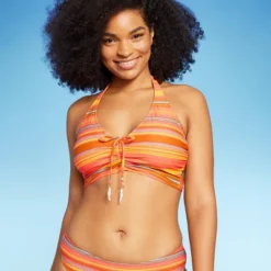 Women's Drawstring Ruched Halter Longline Bikini Top - Wild Fable™ -Wild Fable Elegant Shop GUEST 13779408 406f 489b 9782 cc1b7b845c11