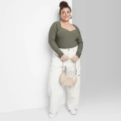 Women's Long Sleeve Sweetheart Neck Seamless Shirt - Wild Fable™ -Wild Fable Elegant Shop GUEST 13bbb2c2 cc89 4527 8490 60706c1d2df6