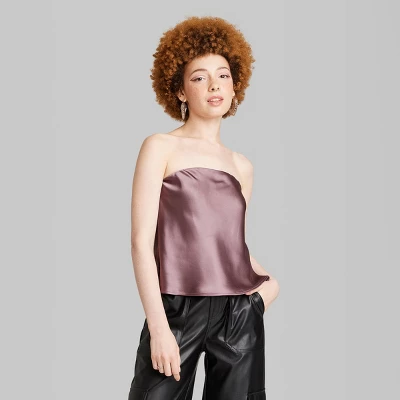 Women's Satin Tube Top - Wild Fable™ Women's Satin Tube Top - Wild Fable™ -Wild Fable Elegant Shop GUEST 15235ec7 8921 4c42 944c 84c3572f524f
