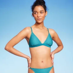 Women's Crochet Overlay Triangle Bikini Top - Wild Fable™ Blue -Wild Fable Elegant Shop GUEST 166718fb 0fce 4ca2 acd0 73f8ae32c289