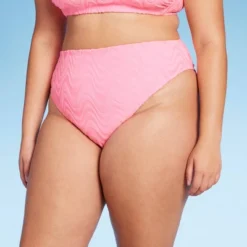 Women's Wavy Terry Textured High Leg Extra Cheeky Bikini Bottom - Wild Fable™ Light Pink 7 Women's Wavy Terry Textured High Leg Extra Cheeky Bikini Bottom - Wild Fable™ Light Pink -Wild Fable Elegant Shop GUEST 167c3c44 e86b 46ce 9abf 85b249f39067