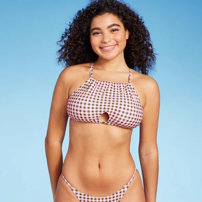 Women's Cut Out High Neck Bikini Top - Wild Fable™ Multi Check Print Women's Cut Out High Neck Bikini Top - Wild Fable™ Multi Check Print -Wild Fable Elegant Shop GUEST 1c6ef936 8fd2 4c30 b9fa 0a3be9026dfd