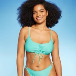 Women's Ruched Drawstring Front Bralette Bikini Top - Wild Fable™ -Wild Fable Elegant Shop GUEST 1c8d54ff 122d 42d1 ab90 466130737342