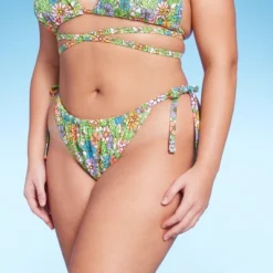 Women's Side-Tie Adjustable Coverage Ultra High Leg Bikini Bottom - Wild Fable™ Floral Print 7 Women's Side-Tie Adjustable Coverage Ultra High Leg Bikini Bottom - Wild Fable™ Floral Print -Wild Fable Elegant Shop GUEST 1ee0e8d7 664b 4912 a0cb 0d41081a8f08