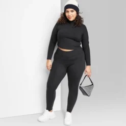 Women's High-Waisted Slim Fit Skinny Synthetic Leggings - Wild Fable™ -Wild Fable Elegant Shop GUEST 2086e8ab 97bb 448e 82d2 a2c4b32636c3