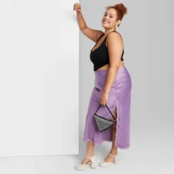 Women's Satin Lace Trim Midi Skirt - Wild Fable™ -Wild Fable Elegant Shop GUEST 239210c3 3966 446b b3fd a3af5d699ce9