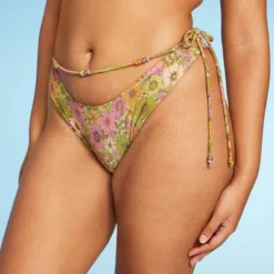 Women's Beaded Side-Tie Extra Cheeky Extra High Leg Bikini Bottom - Wild Fable™ -Wild Fable Elegant Shop GUEST 23a2f654 e87b 4928 b260 c0610a6154df