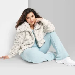 Women's Faux Fur Bomber Jacket - Wild Fable™ -Wild Fable Elegant Shop GUEST 244a4216 d870 44b5 86ea 5b414e311b41