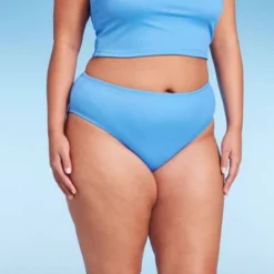 Women's Ribbed Scoop Front High Leg Cheeky Bikini Bottom - Wild Fable™ -Wild Fable Elegant Shop GUEST 267a738d 2ba2 4384 8bcb 1056c4edba30