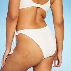 Women's Crochet Side-Tie Extra Cheeky Extra High Waist Bikini Bottom - Wild Fable™ Cream -Wild Fable Elegant Shop GUEST 27343605 56a4 4f72 99fb 7000c782fd95