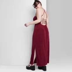 Women's Lace-Up Back Maxi Bodycon Dress - Wild Fable™ -Wild Fable Elegant Shop GUEST 28ff1de9 270a 4703 81ba cd43412f4602