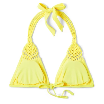 Women's Macrame Detail Triangle Bikini Top - Wild Fable™ Yellow Women's Macrame Detail Triangle Bikini Top - Wild Fable™ Yellow -Wild Fable Elegant Shop GUEST 2993163f 84d5 494c 82fb 6f3a06690dc9