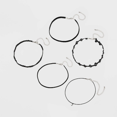 Velvet and Simulated Pearl Charm Choker Set 5pc - Wild Fable™ Black Velvet And Simulated Pearl Charm Choker Set 5pc - Wild Fable™ Black -Wild Fable Elegant Shop GUEST 2adc68de b135 4b88 a07f 5a0fc17a73a8