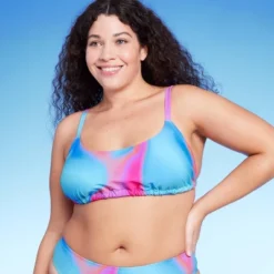 Women's Tunnel Front Bralette Bikini Top - Wild Fable™ Blue Marble Print -Wild Fable Elegant Shop GUEST 2da5009a a52f 4887 b794 58570647e053