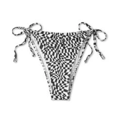Women's Side-Tie Adjustable Coverage Ultra High Leg Bikini Bottom - Wild Fable™ Black/White Check Print -Wild Fable Elegant Shop GUEST 2f14a4c8 7d08 4ecc 9bc1 58211eb2b83f