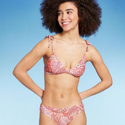Women's Shoulder Tie Bralette Bikini Top - Wild Fable™ Peach Paisley Print Women's Shoulder Tie Bralette Bikini Top - Wild Fable™ Peach Paisley Print -Wild Fable Elegant Shop GUEST 30fdeb0b 8b0f 4eb4 8884 a1a9b993f0a5