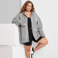 Women's Oversized Zip-Up Hoodie - Wild Fable™ -Wild Fable Elegant Shop GUEST 315f3421 74d2 4de5 a205 dc3410fc114f