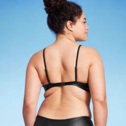 Women's Faux Leather Bralette Bikini Top - Wild Fable™ Black -Wild Fable Elegant Shop GUEST 37345f3f 3f19 4b3d b931 6b609a85af41