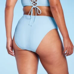 Women's High Leg Cheeky High Waist Bikini Bottom - Wild Fable™ Light Blue -Wild Fable Elegant Shop GUEST 386c3918 01b4 40ee 8bb3 e8d20344dc8a
