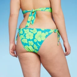 Women's Adjustable Coverage Bikini Bottom - Wild Fable™ Blue/Green Tropical Print -Wild Fable Elegant Shop GUEST 3c565e26 f43f 41d8 bd5b b6b4d8933750