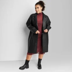 Women's Faux Leather Trench Coat - Wild Fable™ -Wild Fable Elegant Shop GUEST 3c6b2bd6 36ec 4299 97b2 6e023a1ec87b