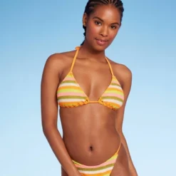 Women's Crochet Triangle Bikini Top - Wild Fable™ Orange Multi Striped 4 Women's Crochet Triangle Bikini Top - Wild Fable™ Orange Multi Striped -Wild Fable Elegant Shop GUEST 3ca11389 2332 4d9f ae48 4c077914c6e8