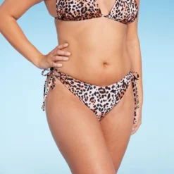 Women's Cut Out Strappy Side-Tie Extra High Leg Extra Cheeky Bikini Bottom - Wild Fable™ Multi Animal Print -Wild Fable Elegant Shop GUEST 3cfdbde5 242f 4474 bd57 957556bafed7