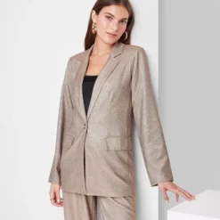 Women's Oversized Glitter Blazer - Wild Fable™ Copper -Wild Fable Elegant Shop GUEST 416d557e 52a3 4709 91fa cd4f06925613