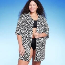 Women's Button-Up Cover Up Short Sleeve Shirtdress - Wild Fable™ -Wild Fable Elegant Shop GUEST 4194e771 400b 417b aa05 396f022d325a