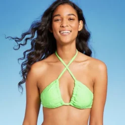 Women's Terry Textured U-Neck Multi-Way Bralette Bikini Top - Wild Fable™ Tropical Green -Wild Fable Elegant Shop GUEST 43e72e41 bd60 4579 beb9 609cb91ec678