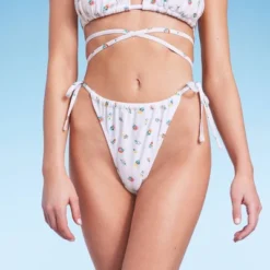 Women's Floral Print Side-Tie Ultra High Leg Adjustable Coverage Bikini Bottom - Wild Fable™ White 6 Women's Floral Print Side-Tie Ultra High Leg Adjustable Coverage Bikini Bottom - Wild Fable™ White -Wild Fable Elegant Shop GUEST 4400ff04 b52e 42fd bde2 19d3bea06cd1