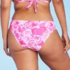 Women's Cheeky Bikini Bottom - Wild Fable™ Pink Heart Print