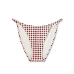 Women's High Leg Cheeky Bikini Bottom - Wild Fable™ Multi Check Print -Wild Fable Elegant Shop GUEST 45d7afe7 55ea 4302 9573 7dda86cc008c