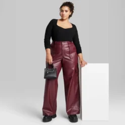 Women's High-Rise Straight Leg Faux Leather Cargo Pants - Wild Fable™ -Wild Fable Elegant Shop GUEST 45f2e669 18fe 42ef a5c5 6f85d7257550