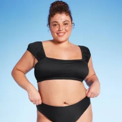 Women's Cap Sleeve Smocked Bralette Bikini Top - Wild Fable™ -Wild Fable Elegant Shop GUEST 45f63e8f d57a 43ad 95e2 8c851f8de7a0