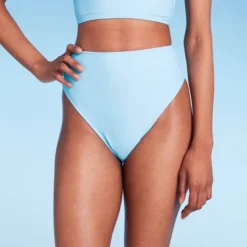Women's High Leg Cheeky High Waist Bikini Bottom - Wild Fable™ Light Blue -Wild Fable Elegant Shop GUEST 4643e7cb d800 4faa 8e6f f81d08383537